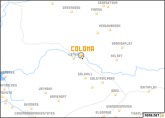 map of Coloma