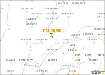 map of Colombia