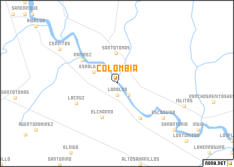 map of Colombia