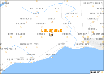 map of Colombier