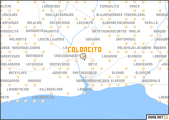 map of Coloncito