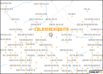 map of Colonia Chiquita