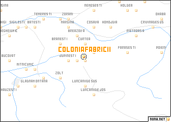 map of Colonia Fabricii