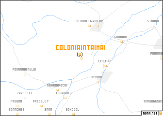 map of Colonia Întăi Mai