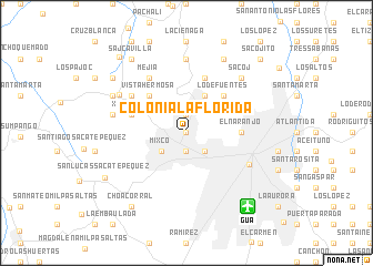 map of Colonia La Florida