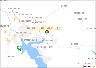 map of Colonial Hills