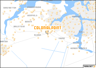 map of Colonial Point