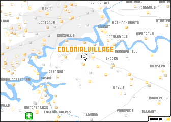 map of Colonial Village