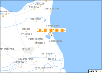 map of Colonia Marina
