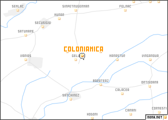 map of Colonia Mică