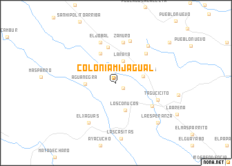 map of Colonia Mijagual