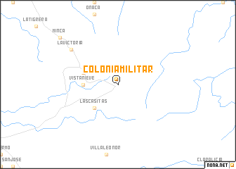 map of Colonia Militar