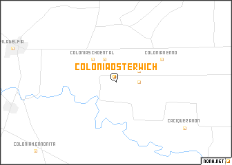 map of Colonia Osterwich