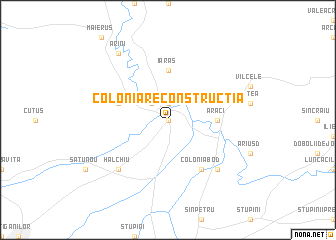 map of Colonia Reconstrucţia