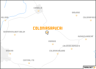 map of Colônia Sapucaí