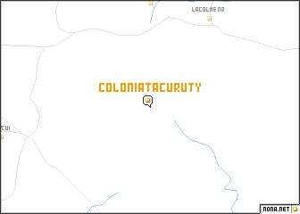 map of Colonia Tacuruty