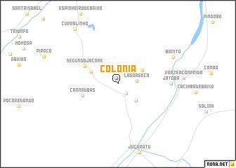 map of Colônia