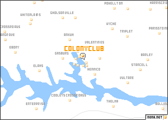 map of Colony Club