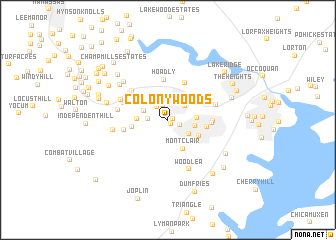 map of Colony Woods