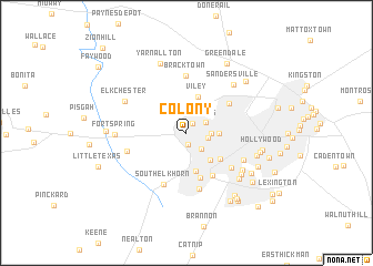 map of Colony