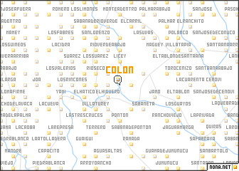 map of Colón