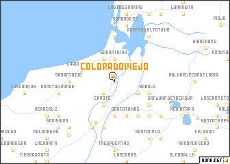 map of Colorado Viejo