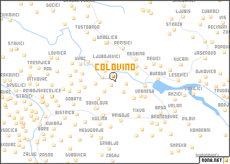 map of Čolovino