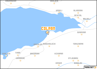 map of Çolpan