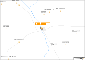 map of Colquitt