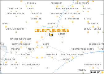 map of Colroy-la-Grande