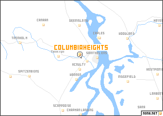 map of Columbia Heights