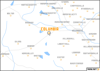 map of Columbia