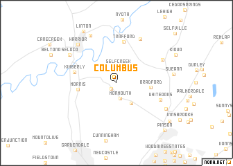 map of Columbus