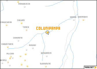 map of Coluni Pampa