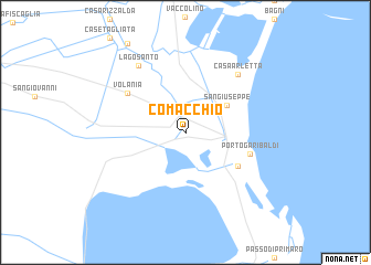 map of Comacchio