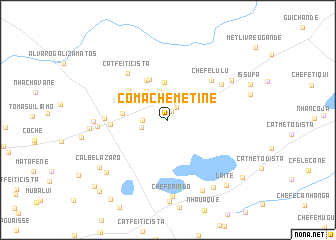 map of Comache Metine