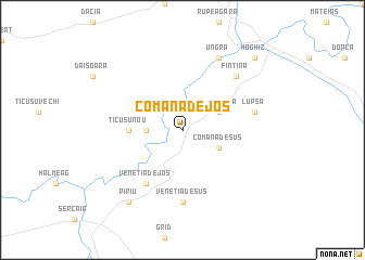 map of Comana de Jos