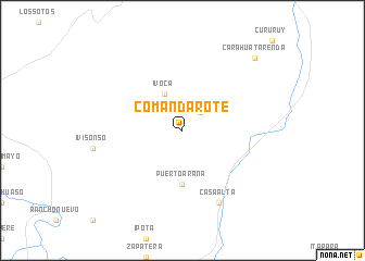 map of Comandarote