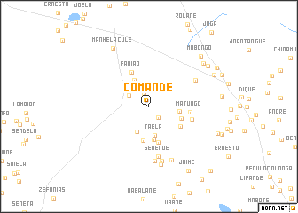 map of Comande