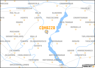 map of Comazzo