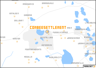 map of Combee Settlement