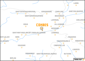 map of Combes