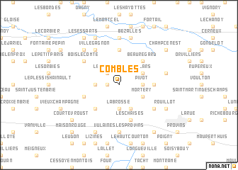 map of Combles