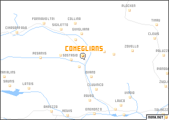 map of Comeglians