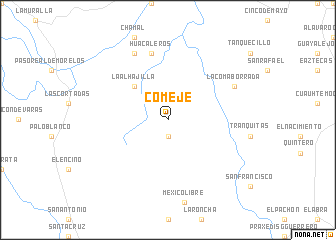 map of Comeje