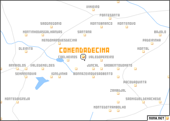 map of Comenda de Cima