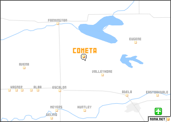 map of Cometa