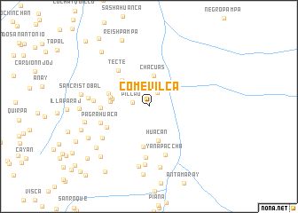 map of Comevilca