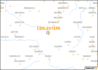 map of Çömlektepe