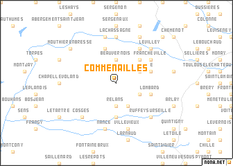 map of Commenailles